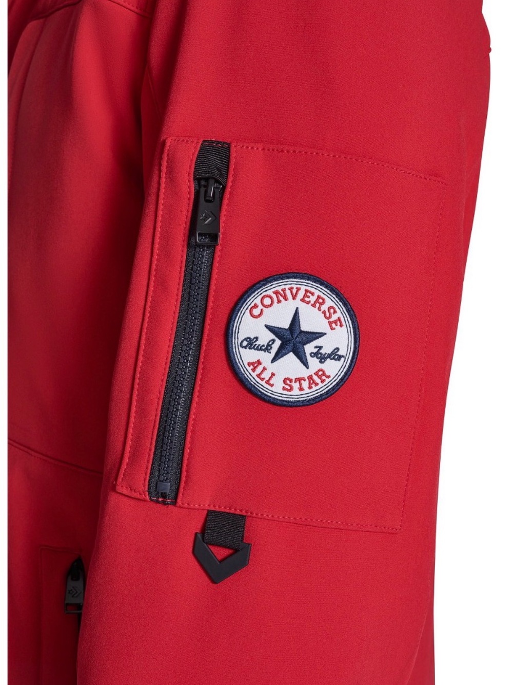 Converse Red Hooded Softshell Jacket. Mens Med - Picture 3 of 16